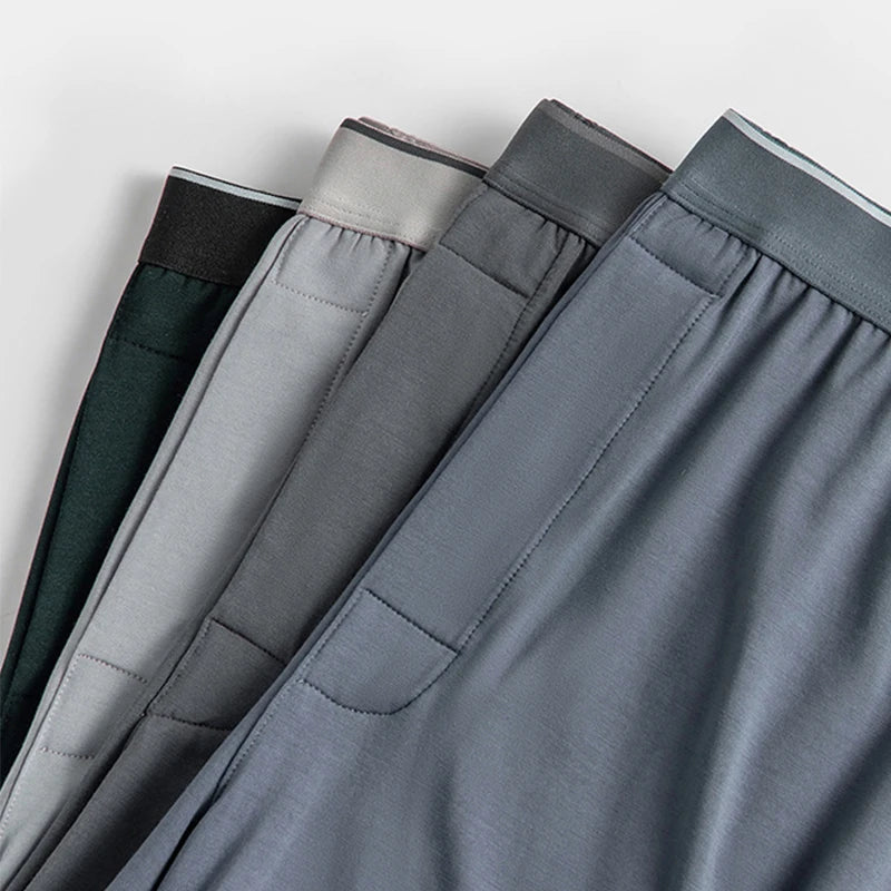 1/2Pcs Modal Mens Aro Pants Seamless Loose Solid Color Breathable Panties Elastic Underwear Boxer Shorts Homewear Underpants