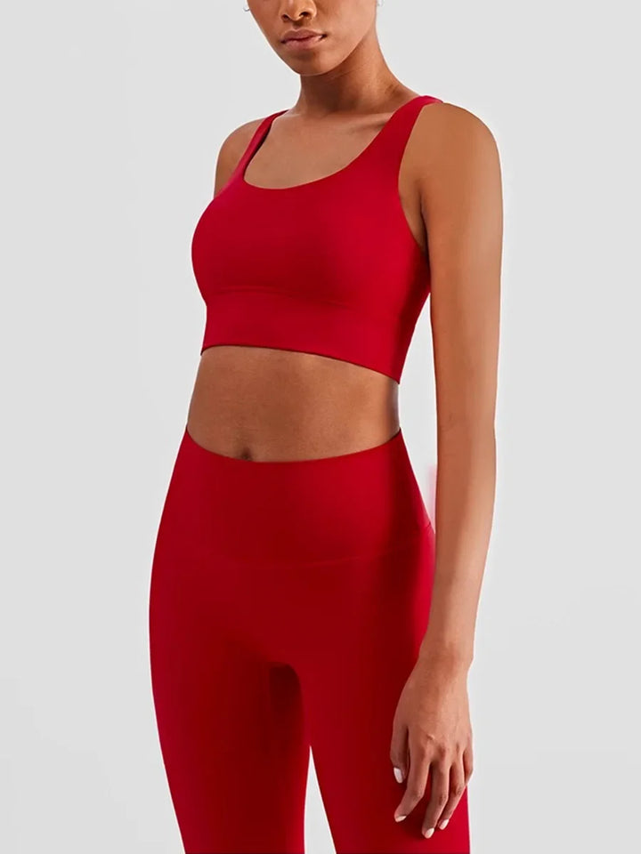 2 Piece Yoga Clothes Women's Tracksuit Athletic Wear Pilates Fitness Suit Gym Workout Push Up Clothes Sports Bra Leggings Suit - ATFH