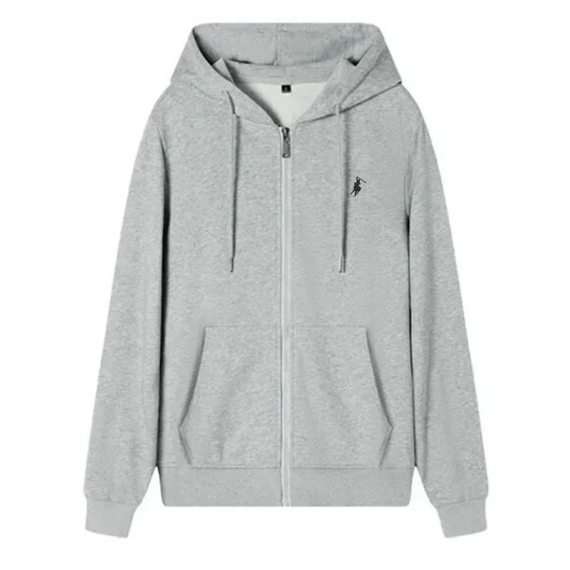 2025 New Fashion Men's Autumn and Winter Leisure Hooded Sports Sweatshirt Warm Sweatshirt - ATFH