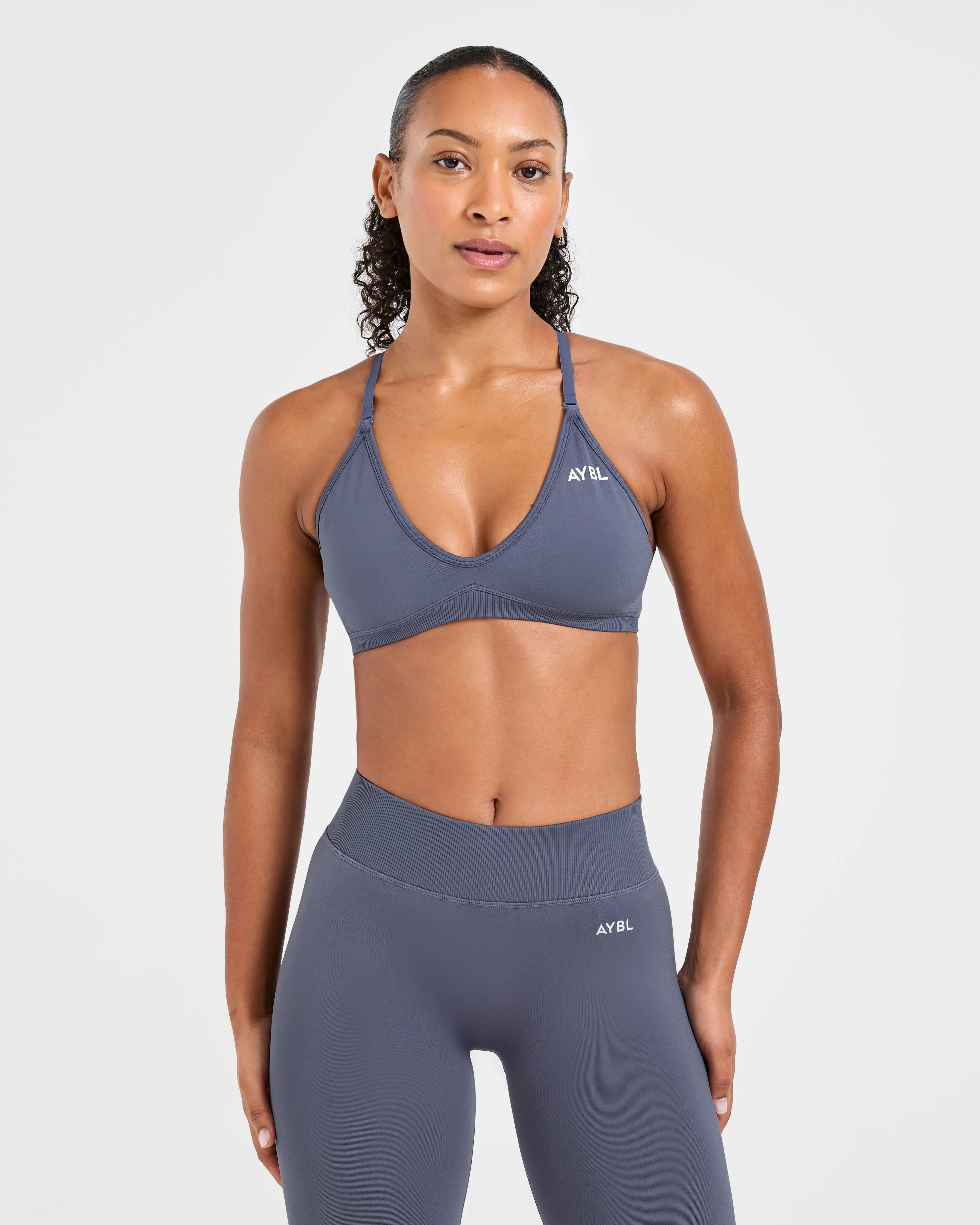 2 Pieces Set Adapt Seamless Strappy Sports Bra Leggings Set Yoga Fitness Set Women Workout Running Sports Leggings Gym Suit - ATFH