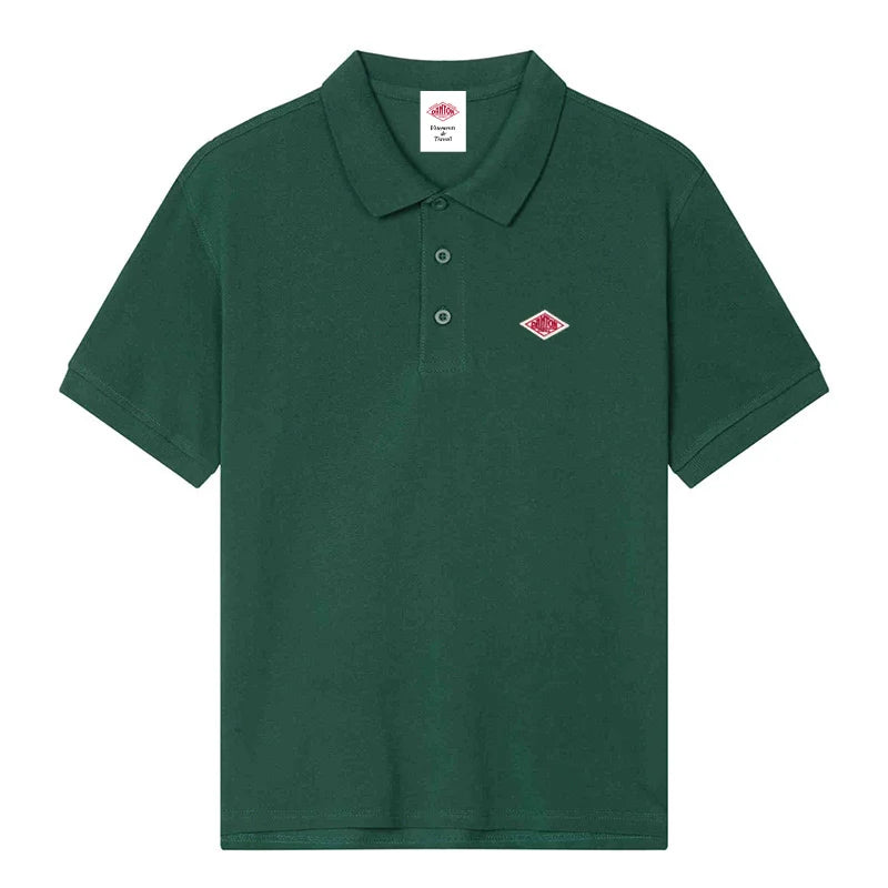 Men/Women High-quality Classic Embroidery Polo Turn-Down Collar T-shirt Summer Cotton Short Sleeve Men's Tees Korean Style Tops