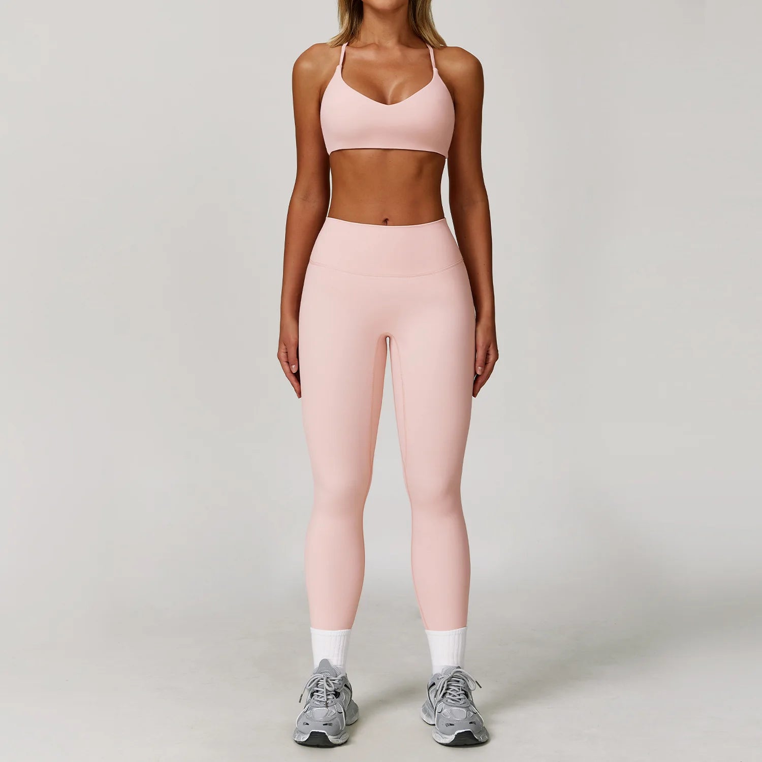 2/3PCS Yoga Suit Sports Set Gym Set Women Tracksuit Running Workout Clothes Long Sleeve Sports Bra Athletic Wear Yoga Clothing - ATFH
