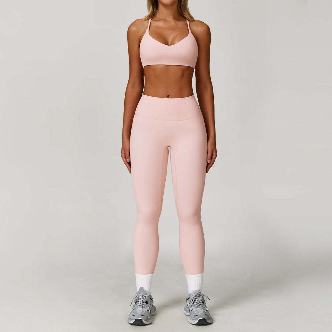2/3PCS Yoga Suit Sports Set Gym Set Women Tracksuit Running Workout Clothes Long Sleeve Sports Bra Athletic Wear Yoga Clothing - ATFH