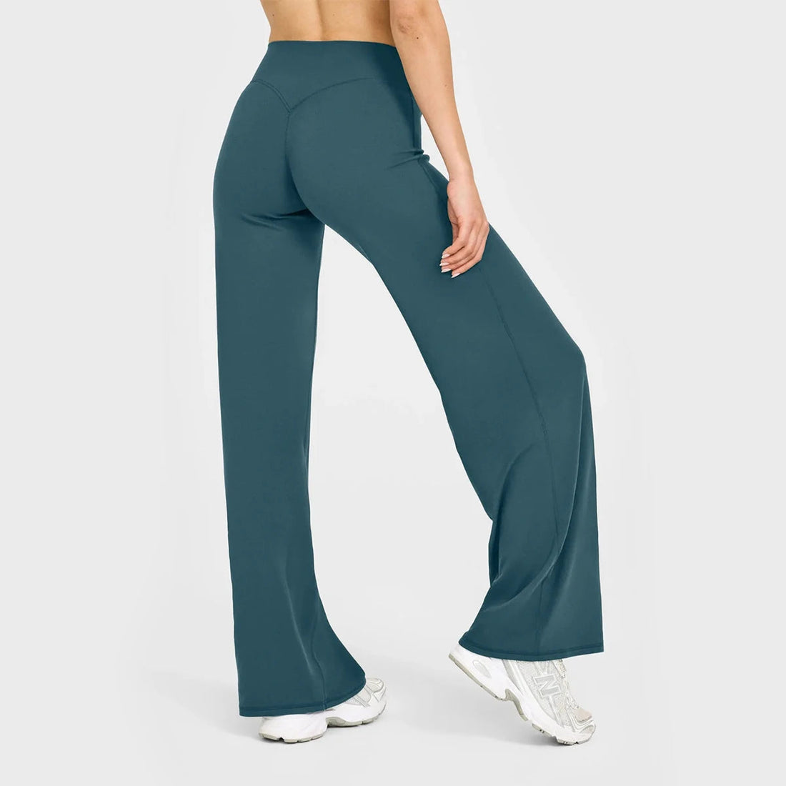STOUREG Sport Trousers Straight-Leg Pants Ultra Soft Butter Fabric Women's Mid-Waist Yoga Pants GYM Naked Feel Pilates Running ATFH