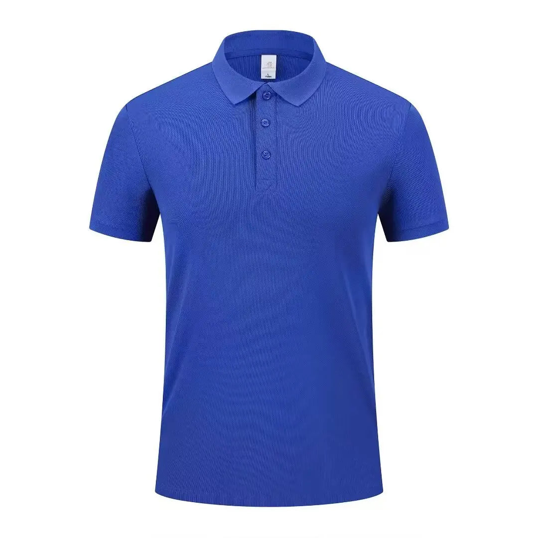 Summer Polo Shirts Men S-4xl Quick Dry Short Sleeve T-Shirt Elasticity Breathable Cool Ice Silk Polo Shirt Male Purple 18 Colors