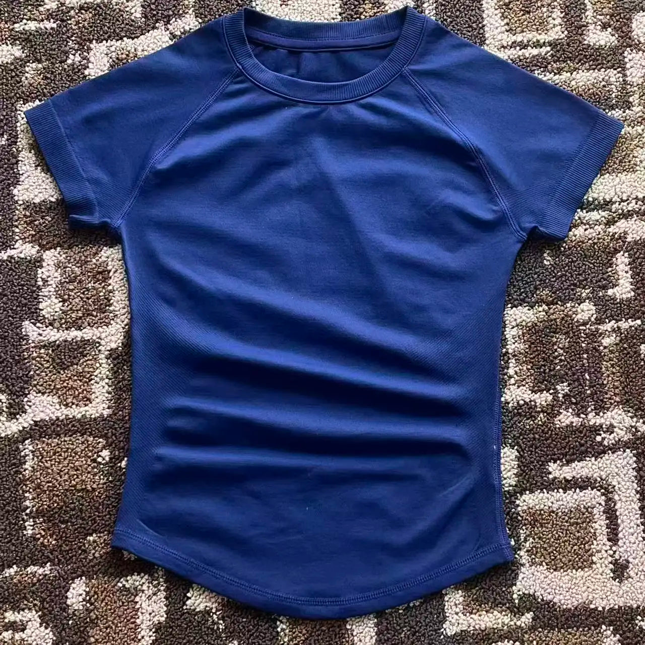 Impact L0g0DF Short Sleeve Top Women Running Sports T Shirt Summer Short Sleeve Round Neck Breathable Stretchy Gym Yoga Fitness - ATFH