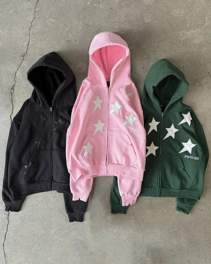 2025 American Fashion New Letter Embroidery Patch Super Sports Hoodie Women Y2K Gothic Hip Hop Popular Casual Joker Sweater Tops