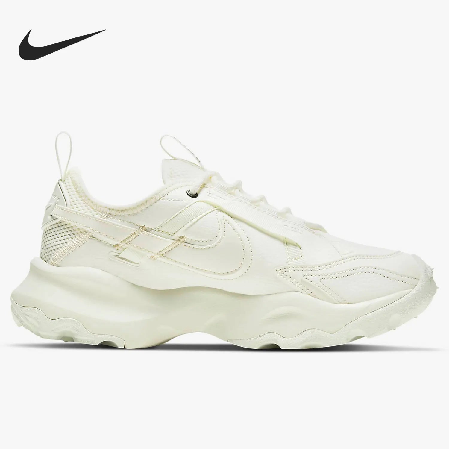 Nike Official Genuine TC Women's Height-Increasing Comfortable Breathable Running Shoes DD9682-100 ATFH