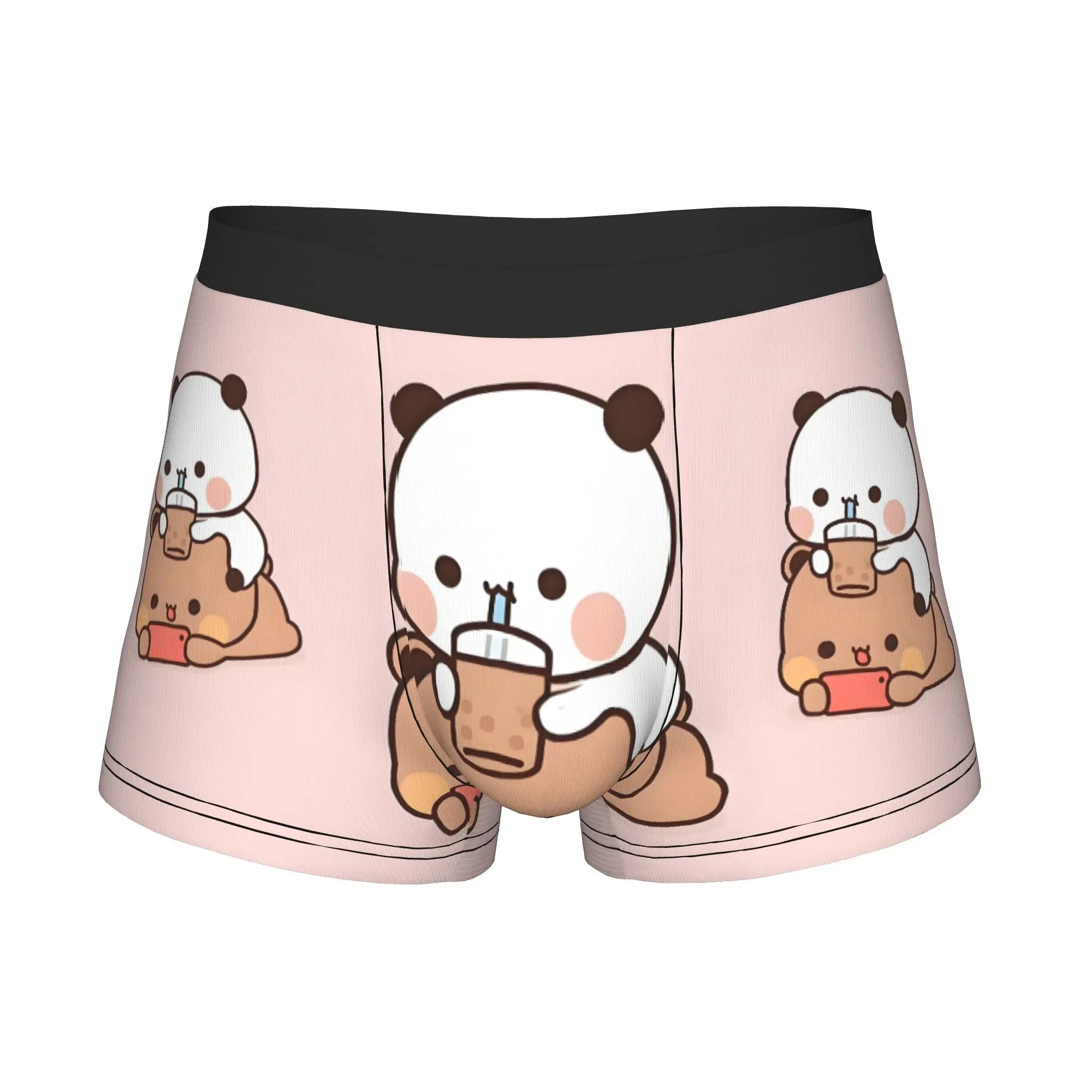 Anime Panda Bubu Dudu Peach And Goma  Boxers Shorts Men Bear Cartoon  Briefs Underwear Funny Underpants