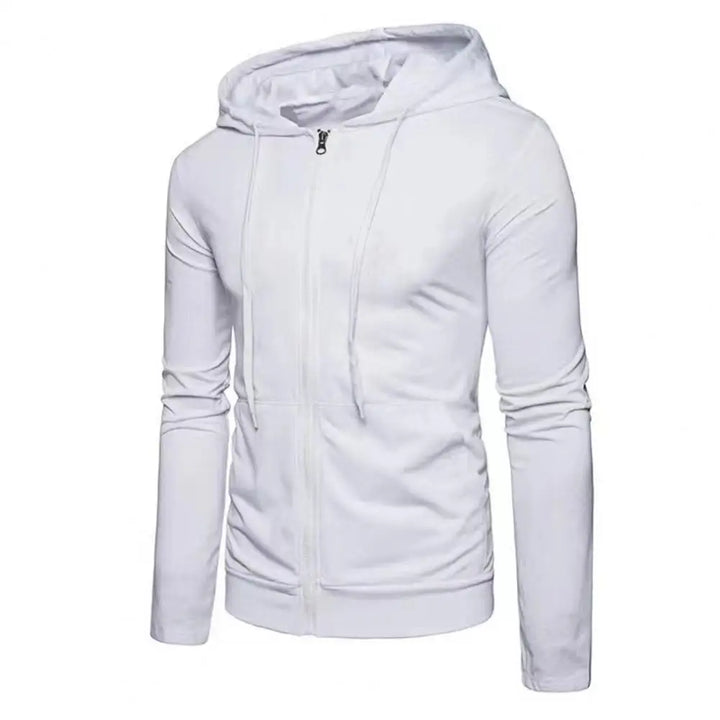 Autumn Men Sweatshirts Long Sleeve Jacket Hoodie Zipper Closure Jacket Male Hoodies Sweatshirt Slim Fit Male Clothing - ATFH