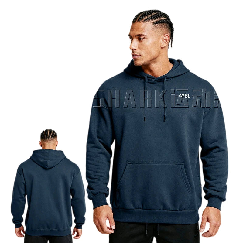 2026 Spring Unisex Oversized AY Hoodie Casual Loose Fit Pullover Sweatshirt With Pocket Breathable Warm Gym Sportswear For Worko - ATFH