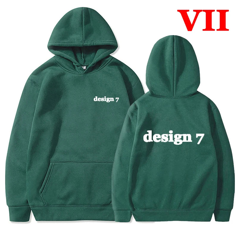 Men Hoodies Loose Casual Clothing Women Fashion Long Sleeve Hooded Pullover Personality Design Streetwear Sweatshirts - ATFH