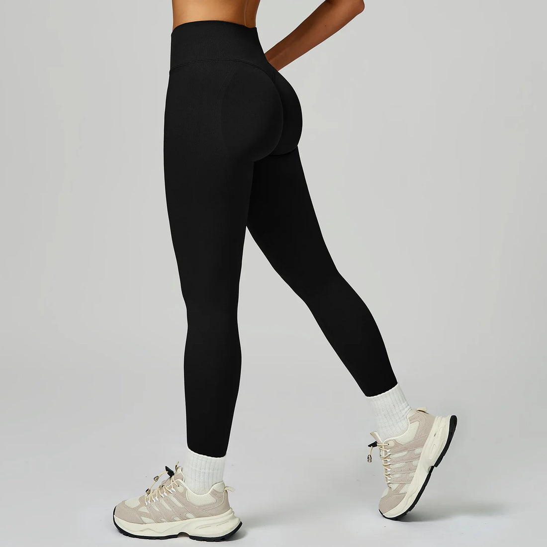 Seamless Sports Leggings Women Fitness Running High Waist Slim Yoga Pants Push Up Scrunch Butt Tights Gym Athletic Workout Pants - ATFH