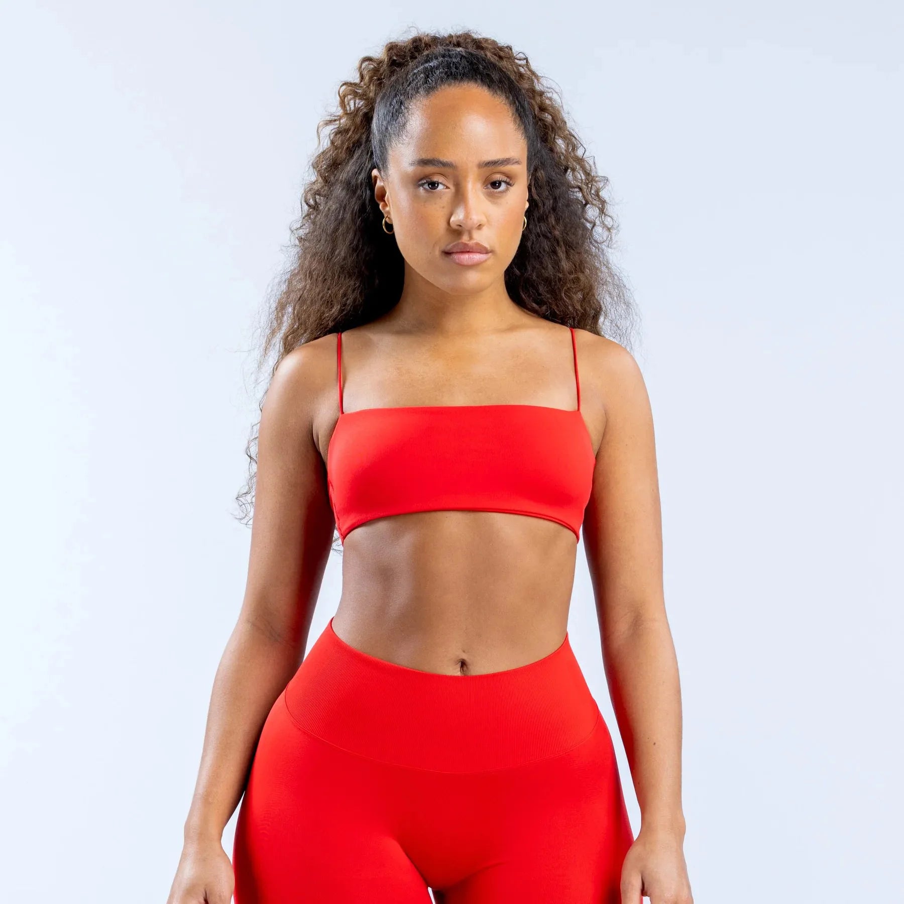 No Logos Strappy Bra Thin Strap Beauty Backless High Elastic Sports Bra With Chest Pads For Women Running Workout Gym Clothes
