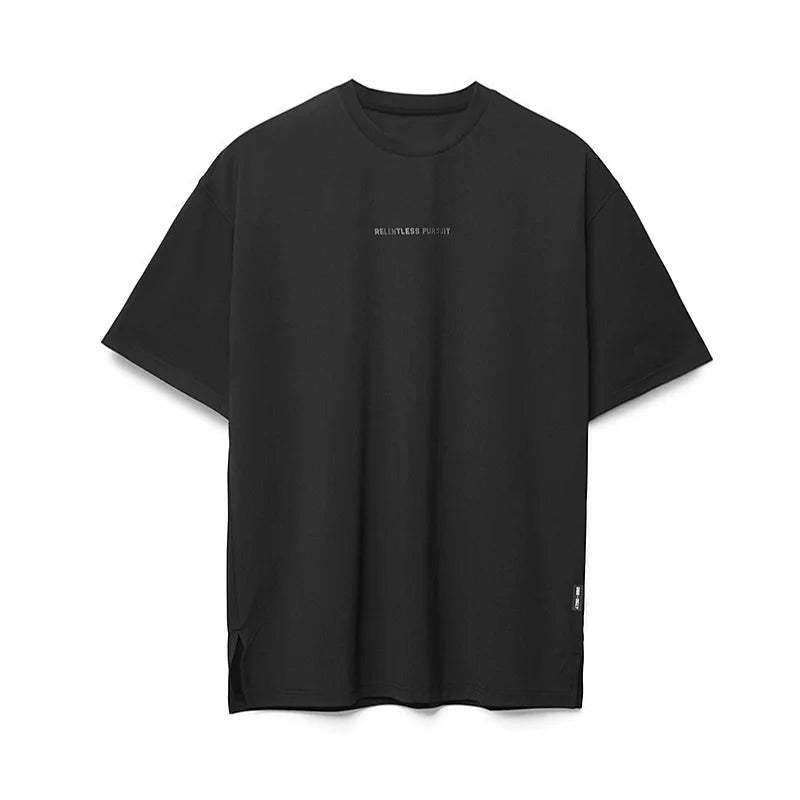 Men's Gym Polyester Quick Dry Running T Shirt Fitness Casual Shirt Training Exercise Clothes Sport Shirt Tops Lightweight ATFH
