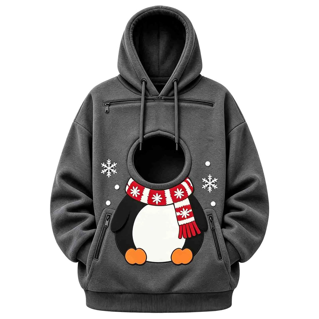 Kangaroo Dog Pet Holder Carrier Hoodie Men Women Matching Christmas Hoodie Funny And Cute Pattern Pet Pocket Hooded Sweatshirt