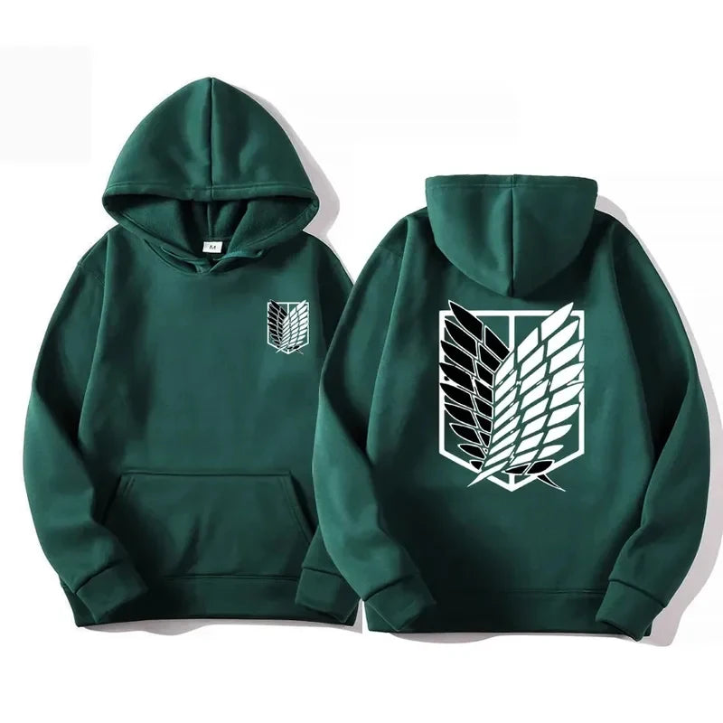 Japan Anime Attack on Titan Men Hoodies Spring Autumn Hip Hop Casual Pullover Top Hoodie Fashion Sweatshirts Jogging Sportswear