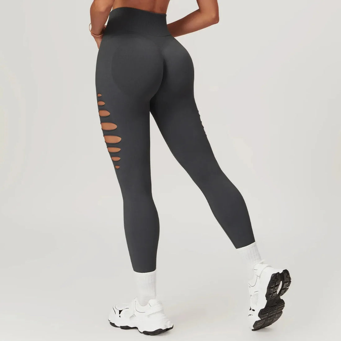 2026 Hollowed Out Seamless Yoga Pants for Women Sexy High Waist Push Up Gym Workout Tights Running Fitness Sports Leggings - ATFH