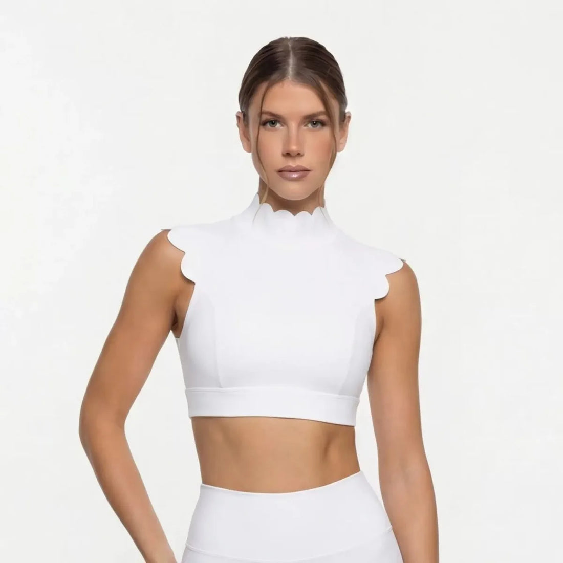 Backless Hollow-out Waistcoat Yoga Clothes High Waist Leggings Bras For Women Slimming Fit Running Workout Fitness Sportswear - ATFH
