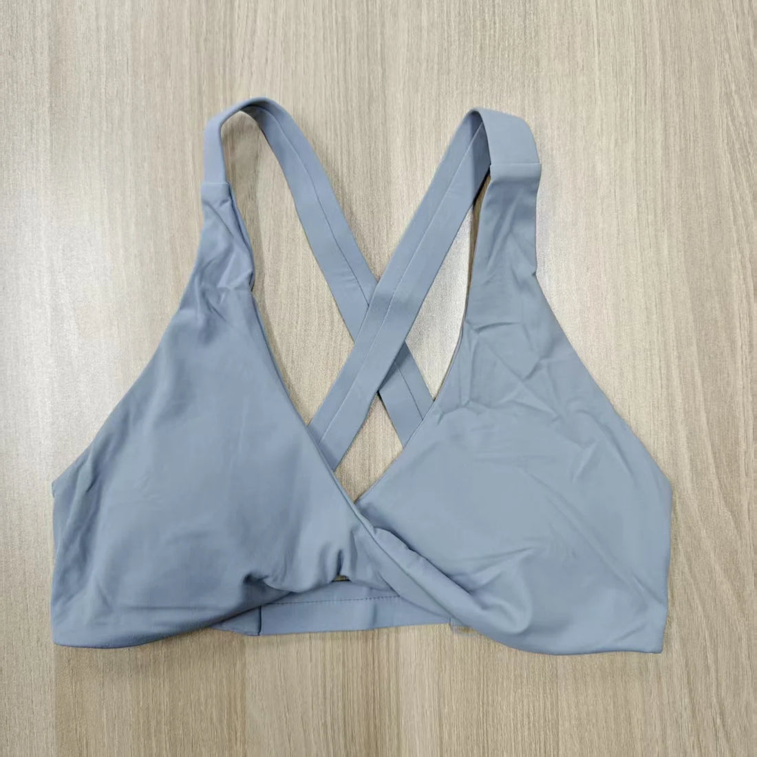 SHINBENE Women's Twist Workout Sports Bras Back Cross Padded Low Impact Fitness Bra Yoga Crop Tops - ATFH