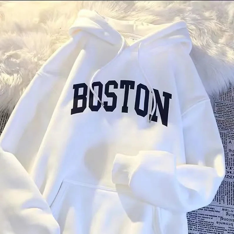 New Print Hoodie Sweasthirt Winter Loose Outerwear Overhead Clothing Spring Autumn Sweatshirt Hoodie Winter Clothes Men Women - ATFH
