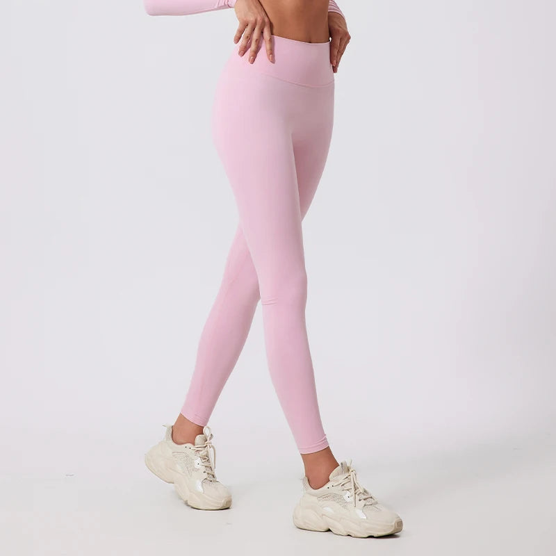 Hearuisavy Summer High Waist Workout Leggings Woman Gym Pants Running Push Up Sports Leggings Quick-Dry Scrunch Tight Yoga Pants - ATFH