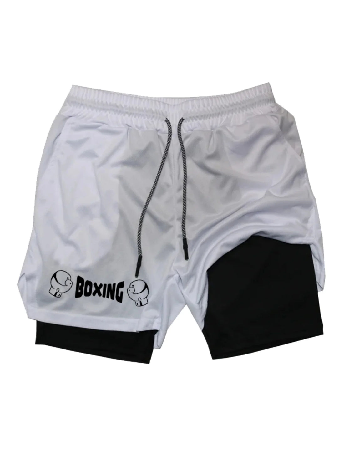 Men's 2025 New Summer Boxing Fitness 2-in-1 Shorts Breathable Sports Training Shorts