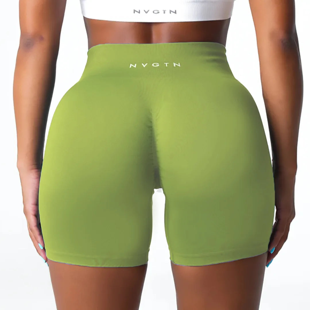 Cross-border seamless knitted yoga pants, outdoor sports shorts, high-waisted fitness leggings, women's three-quarter pants Tahsi Fashion House