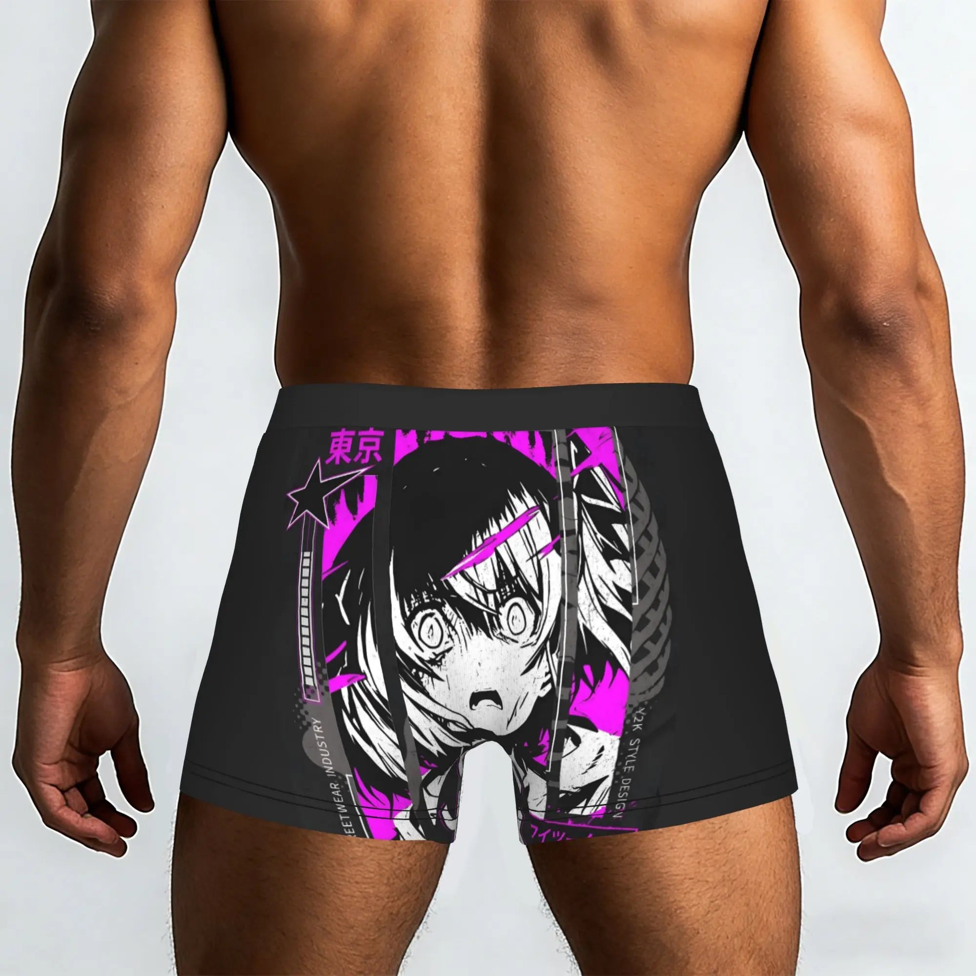Tokyo Y2K Comics Boxers Shorts Men Anime Girl  Briefs Underwear Cool Underpants