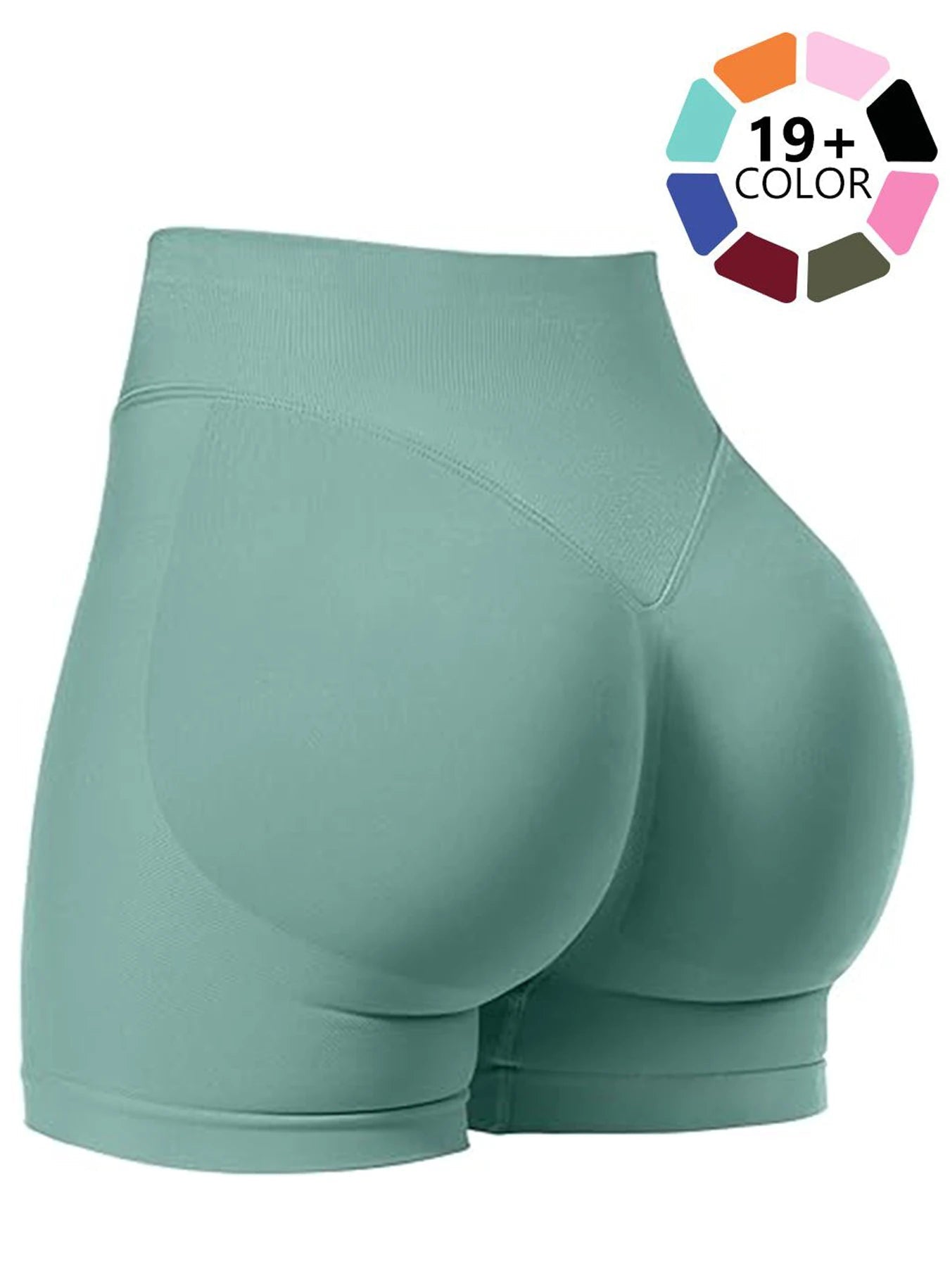 Women Workout Impact Shorts,  4.5" Scrunch Butt Lifting Gym Seamless Booty Biker Shorts Tummy control Workout scrunch shorts Tahsi Fashion House