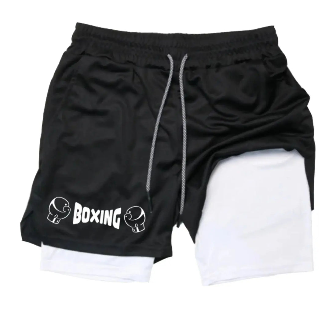 Men's 2025 New Summer Boxing Fitness 2-in-1 Shorts Breathable Sports Training Shorts