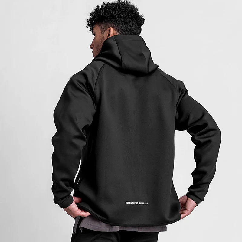 Gym Men's Hoodies Sweatshirts Hoodie Men Fitness Hooded Zipper Jacket  Hoody Man Casual Sweatshirt Sweatshirt For Male - ATFH