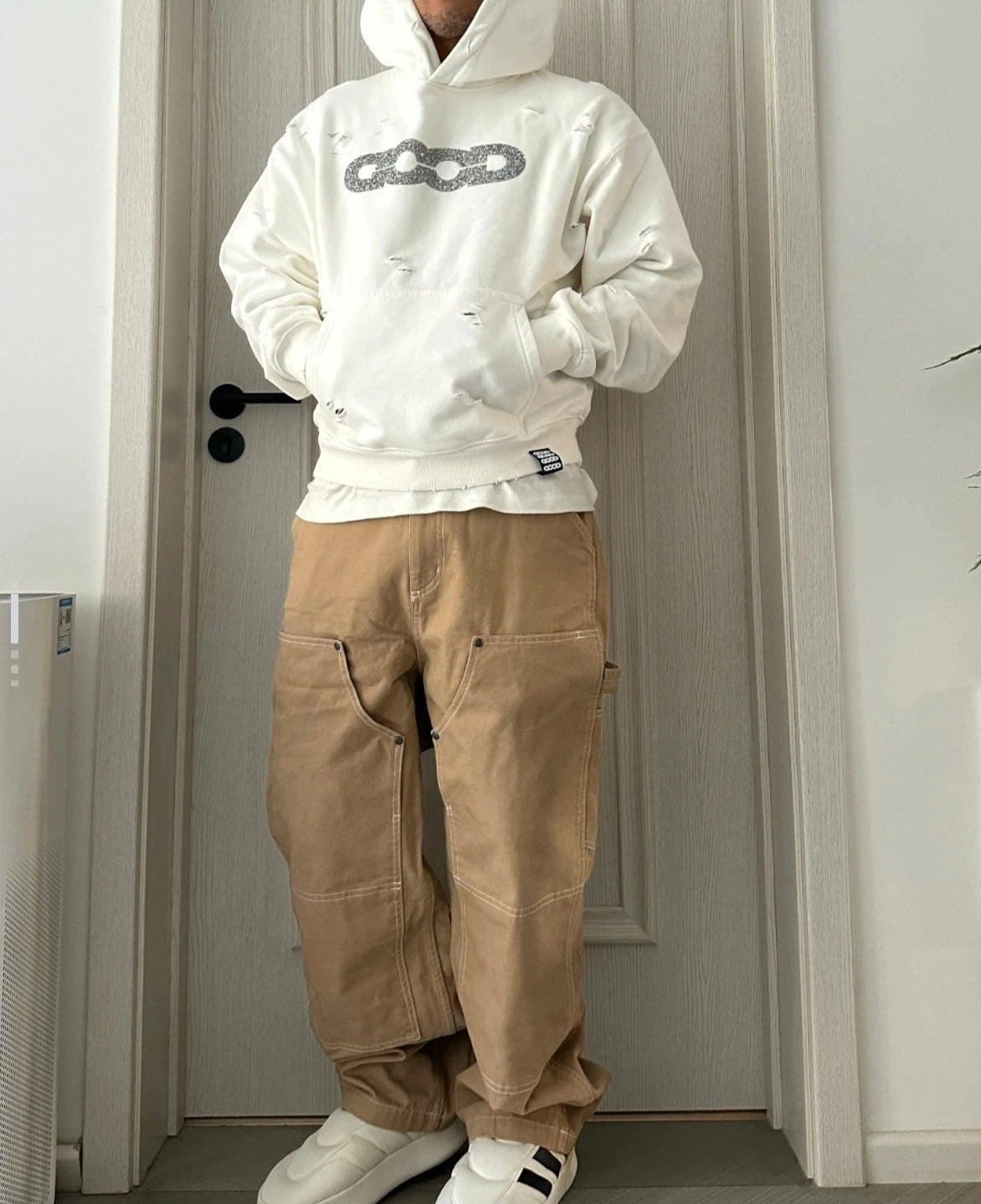 Goodbrand New 2026 High-Quality Diamond-Patterned Oversized Hoodie Unisex High-Quality Design - ATFH