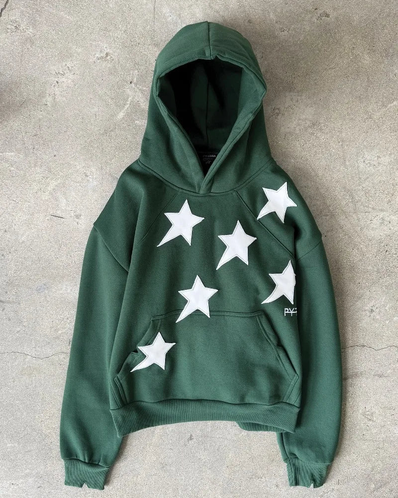 2025 American Fashion New Letter Embroidery Patch Super Sports Hoodie Women Y2K Gothic Hip Hop Popular Casual Joker Sweater Tops