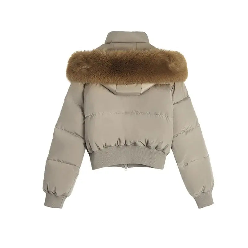 Puffer Parkas Outdoor Womens Quilted Texture Stitched Surface Sewn Exterior Threaded Outside Needled External Embroidered Ladies ATFH
