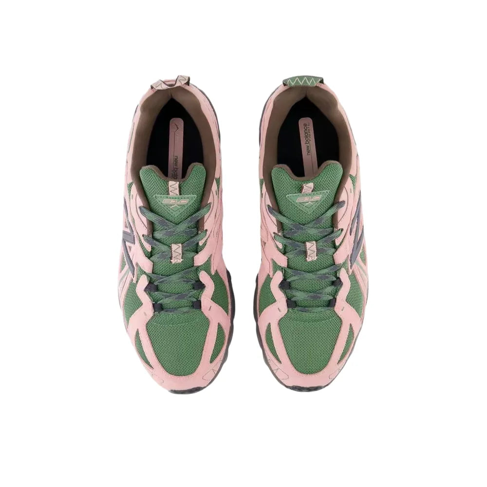 New Balance 610T Unisex Low-Top Casual Running Shoes – Pink/Green, Non-Slip Outsole, Durable & Comfortable ML610TBK