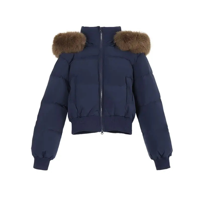 Puffer Parkas Outdoor Womens Quilted Texture Stitched Surface Sewn Exterior Threaded Outside Needled External Embroidered Ladies ATFH
