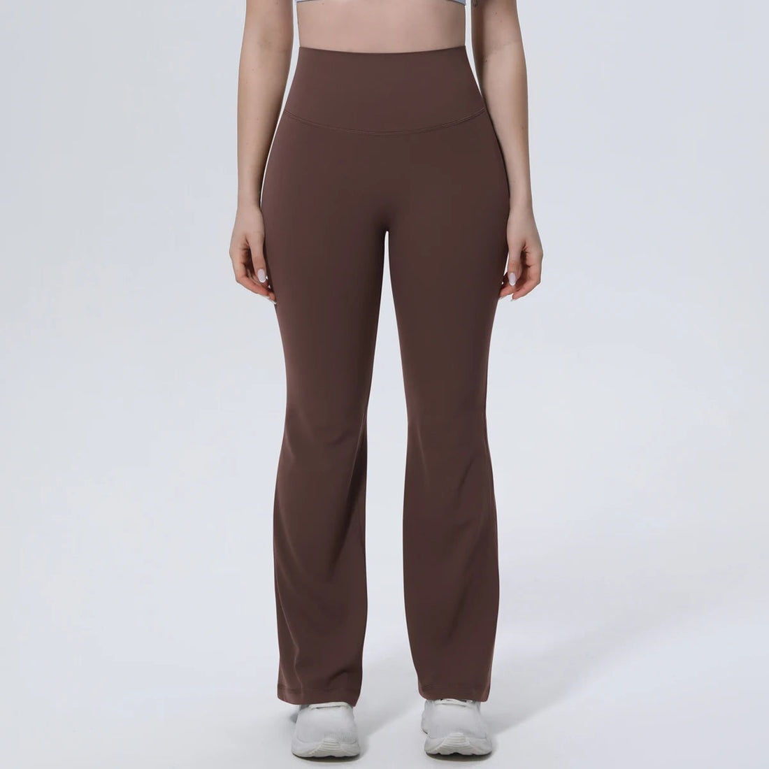 Hamidou High Waist Peach Buttocks Summer Wide Leg Pants Gym Outdoor Running Solid Color Yoga Pants Woman Fitness Sports Trousers ATFH