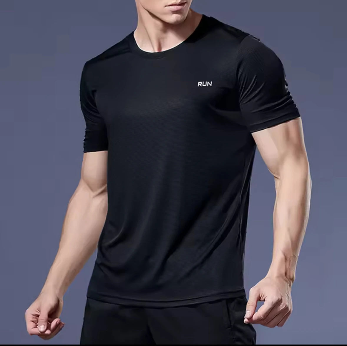Men Short Sleeve Sport t Shirt Quick Dry Running t-Shirt Man Clothes Breathable Fitness Shirt Top Ice Silk Gym Football Jerseys
