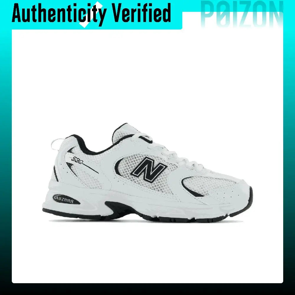 New Balance NB 530 Running Shoes Unisex Low-top White/Black MR530EWB