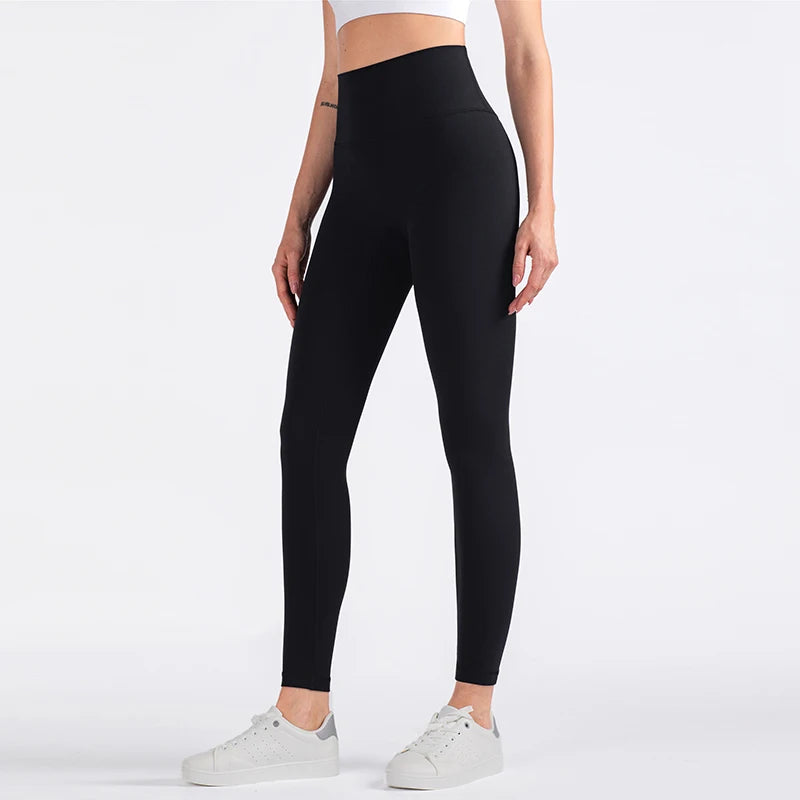 TRY TO BN Gym Leggings Yoga Pants Women Sports Fitness Naked Feeling High Waist Elastic Workout Push Up Leggings Tights Women - ATFH