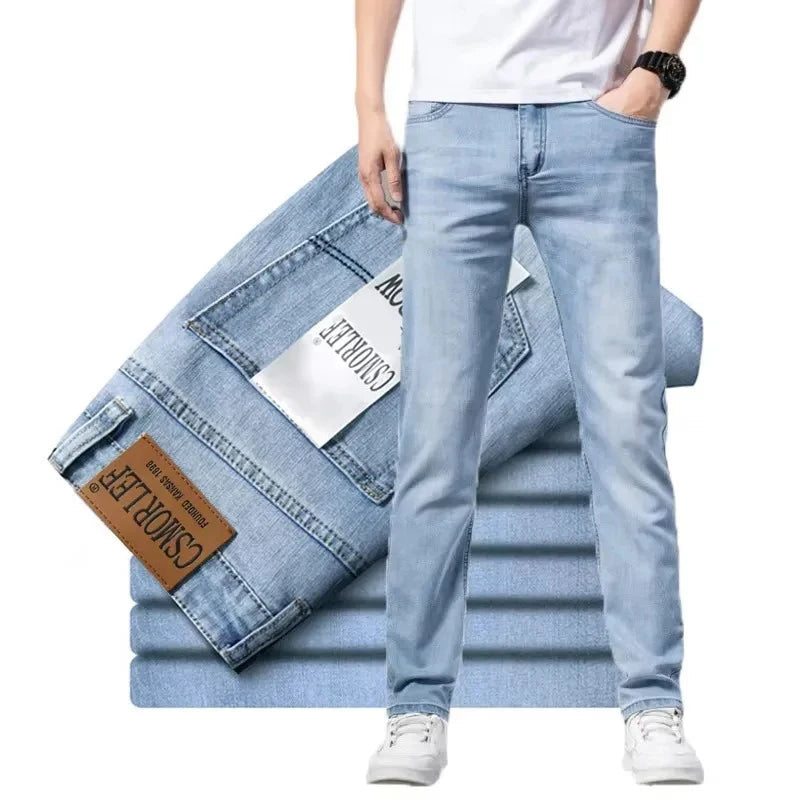 2026 Brand Jeans Summer Style Utr Thin Light  Men's Jeans Fashion Male Casual Denim Men's Jeans Slim Wholesale Jeans ATFH