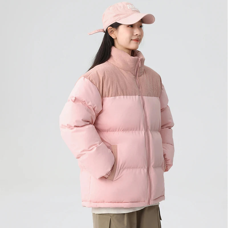 Men's Outdoor Sports and Leisure Windproof Breathable Warm Cotton Clothing Winter Fashion Trend Versatile Couple Warm Jacket