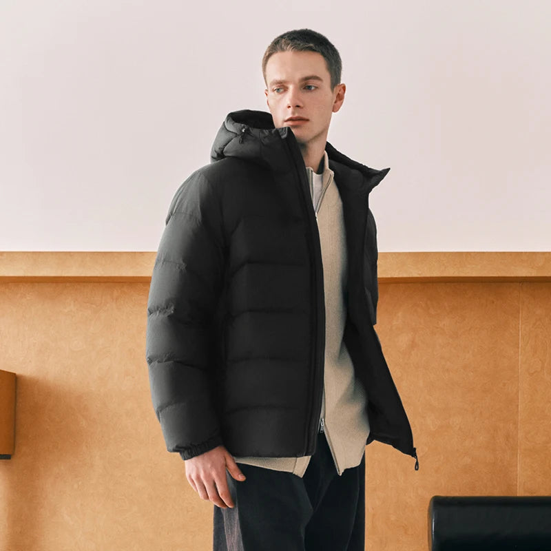 Semir Men Down Jacket Water Repellent 90 Percent Down Fill 2026 Winter Cold Weather Everyday Style Outdoor Layer