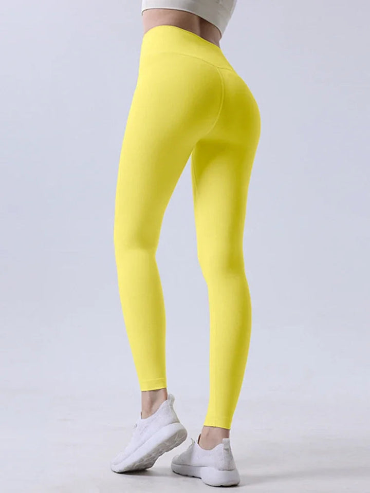 Hot Sale Yoga Leggings Women High Waisted Hip Lifting Fitness Leggings Running Cycling Pants Breathable Sports Leggings ATFH