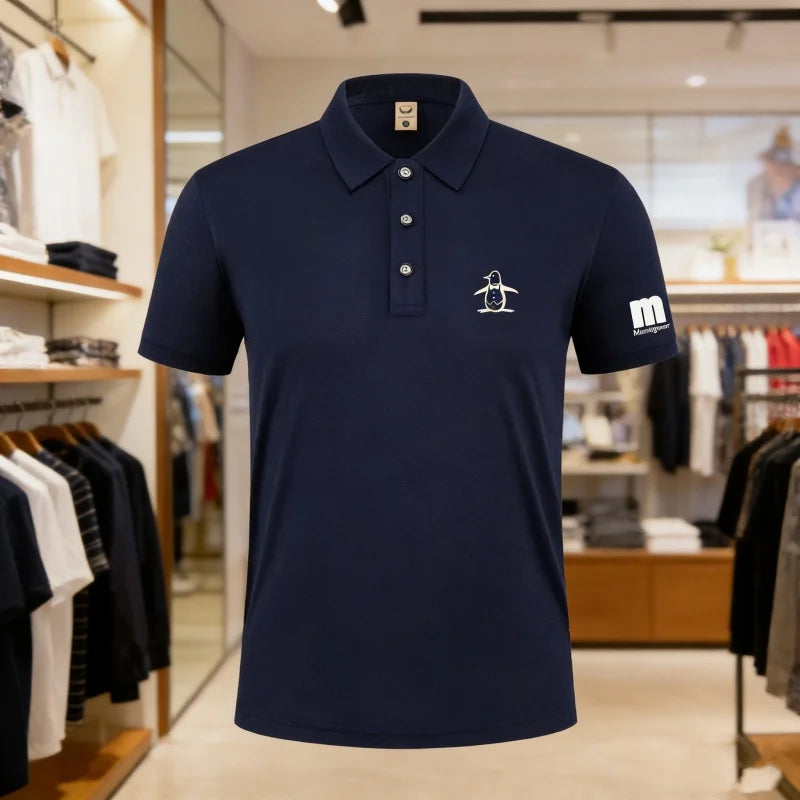 2026 Golf Polo Shirt Men's Business Polo Collar Half Sleeved Top New Summer Casual Short Sleeved T-shirt for Men An