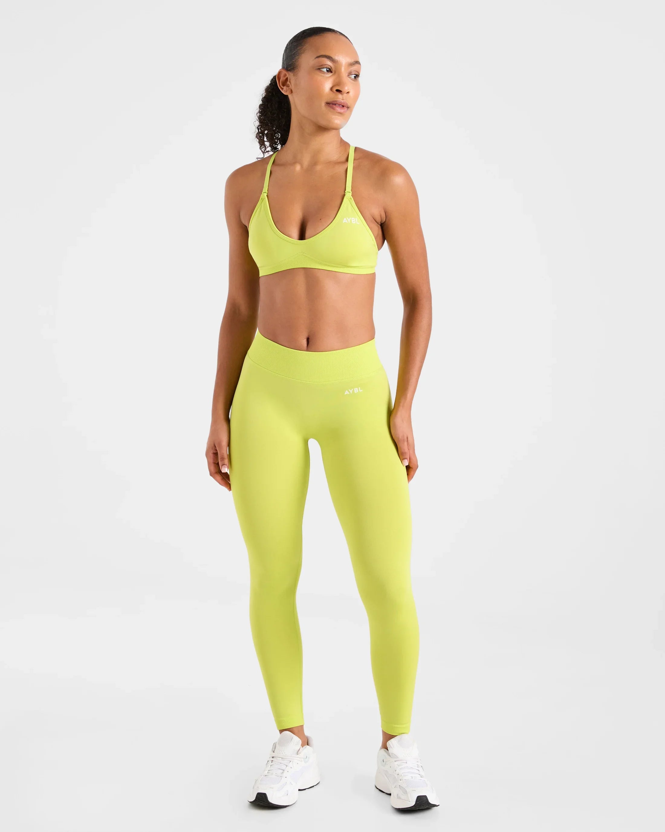 2 Pieces Adapt Seamless Strappy Sports Bra Leggings Set Yoga Fitness Set Women Workout Running Sports Leggings Gym Suit - ATFH