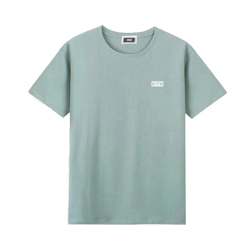 Summer Exported to Japan Korean Cotton Men Women T-shirt Embroidery letter Logo Couple Casual Loose O-Neck Short Sleeve Tees ATFH