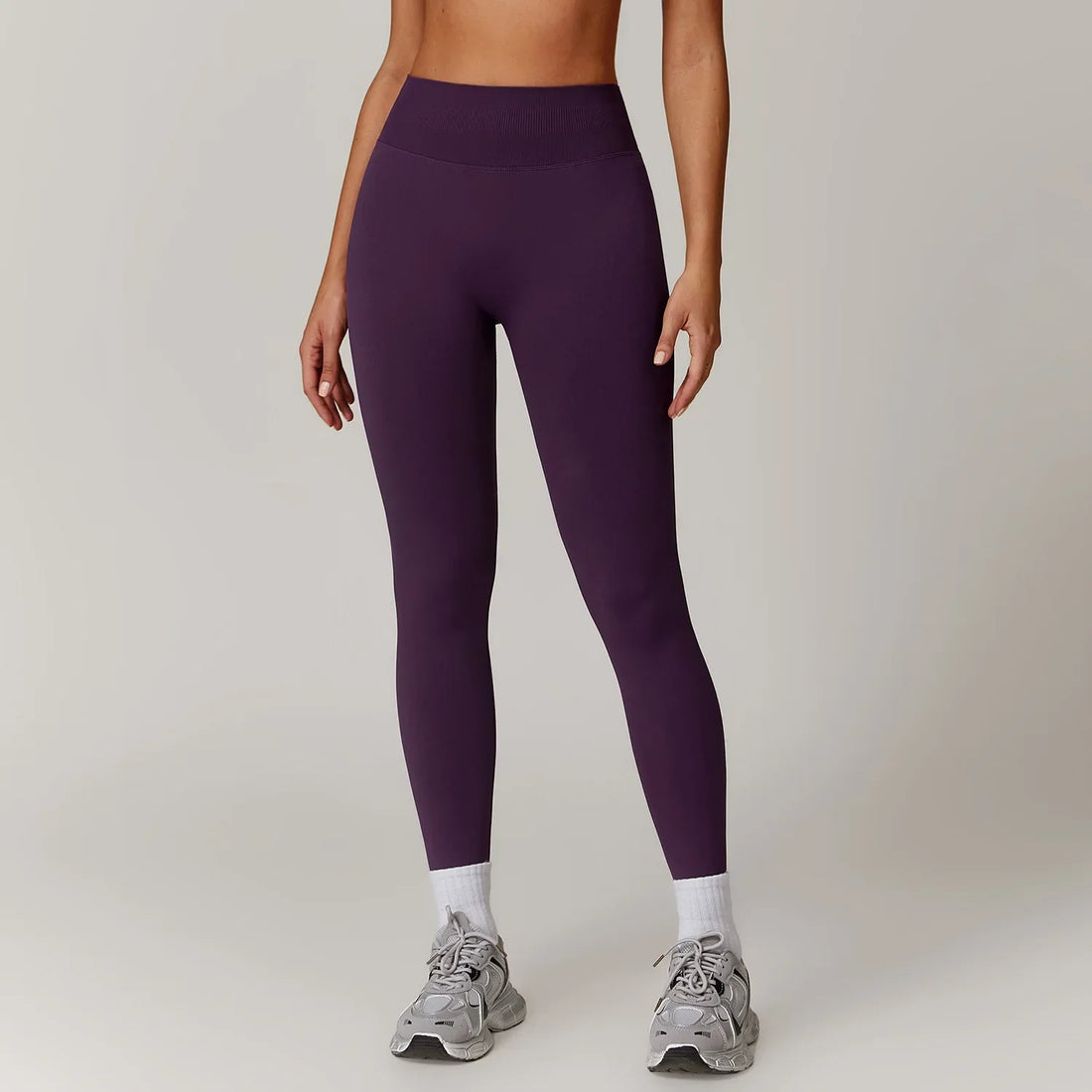 Customized LOGO women's peach buttocks seamless belly tight yoga pants running sports quick-drying fitness trousers - ATFH