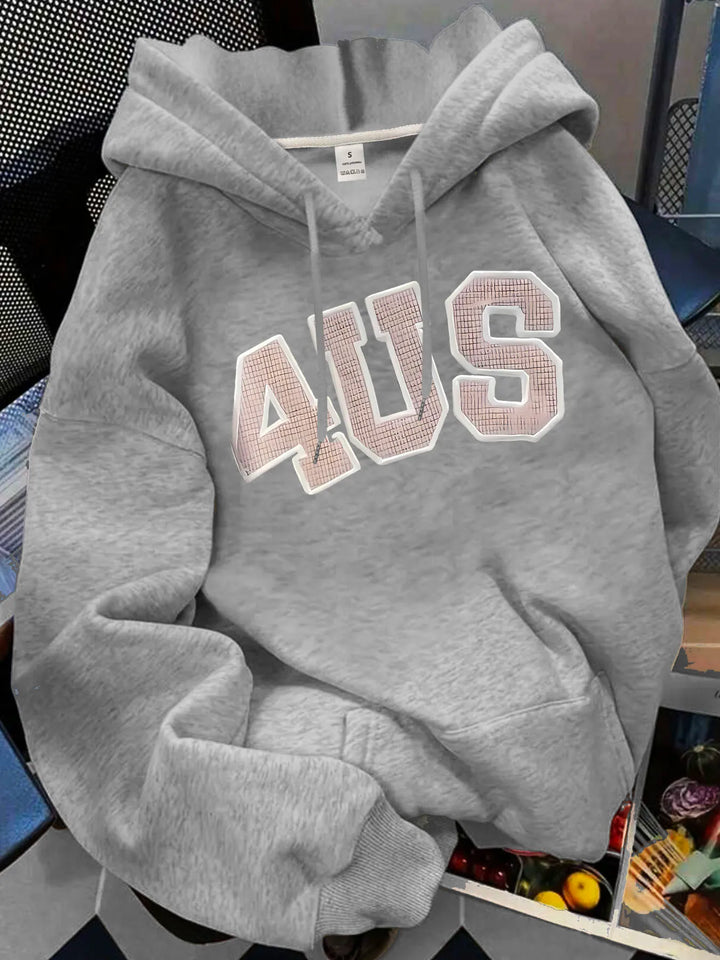 【1489】4US Fashionable women's hoodie with printed sweatshirt ladies' sweatshirt with loose long sleeves - ATFH